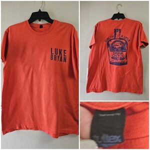 Luke Bryan "Drunk On You" Tour Graphic Tee - Burnt Orange - Size Large
